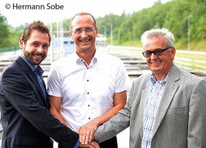 Verabschiedung Klaus Lassnig: Gregor Wagner, Klaus Lassnig, Walter Kupfer (von links nach rechts)