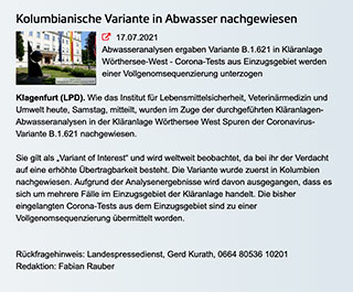 Screenshot: Landespressedienst Land Kärnten 2021-07-17