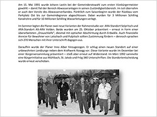 1991-1995: 100 Jahre Wasserwirtschaft