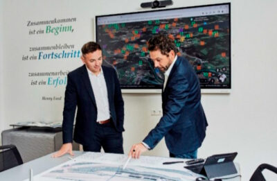 Pressebericht: Eine sichere Abwasserinfrastruktur, Bild 4: Geschäftsführer Ing. Gregor Wagner und Obmann 2. Vbgm. Sandro Spendier