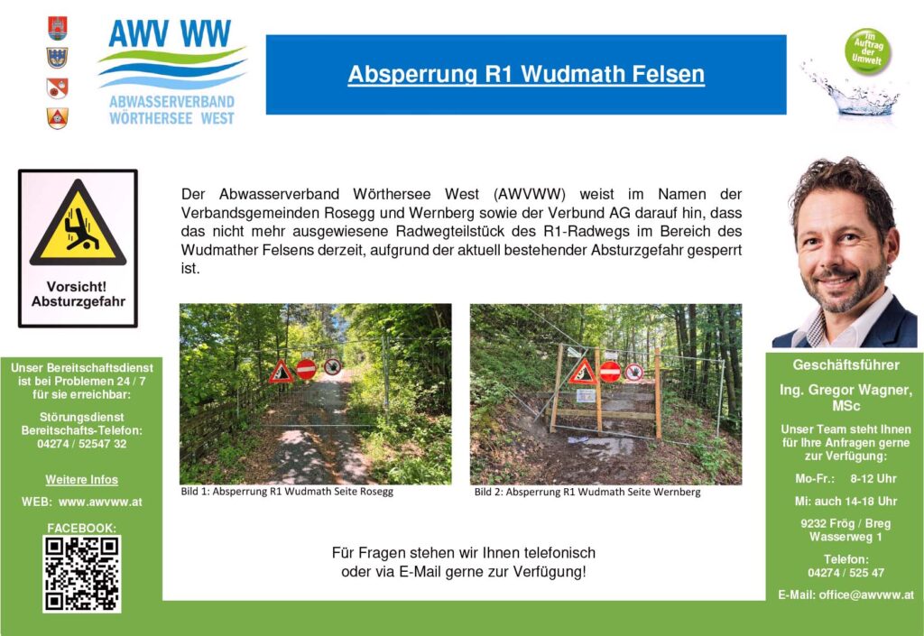 Absperrung R1 Wudmath Felsen